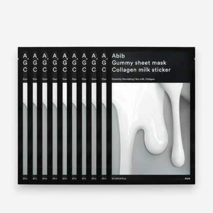 Gummy Sheet Mask Collagen Milk Sticker