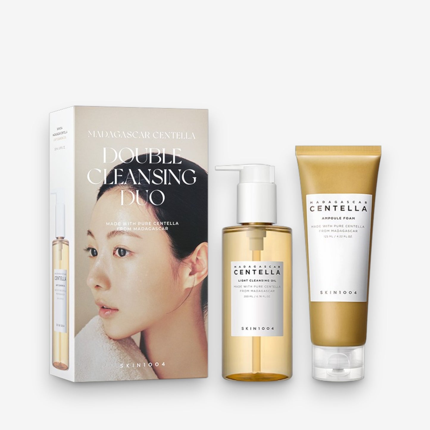 Madagascar Centella Double Cleansing Duo (Light Cleansing Oil + Ampoule Foam)