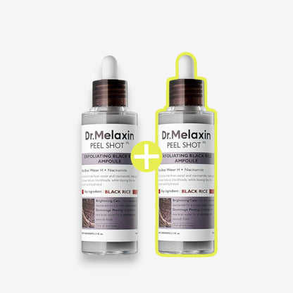 [1+1 DEAL] Peel Shot Exfoliant Black Rice Ampoule