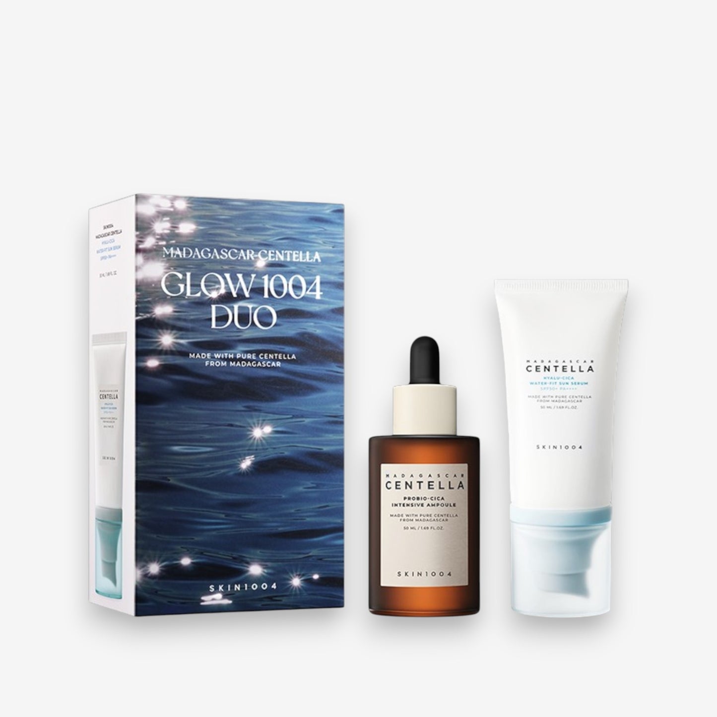 Madagascar Centella Glow 1004 Duo (Sun Serum + Probio-Cica Intensive Ampoule)
