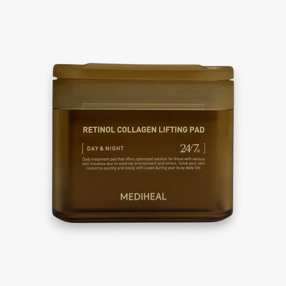 MEDIHEAL Retinol Collagen Lifting Pad 170ml 100 Pads at Embé Skin Korean and Japanese Beauty Skincare
