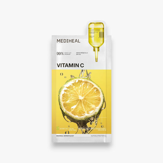 MEDIHEAL Vitamin C Essential Clear Toning Mask at Embé Skin Korean and Japanese Beauty Skincare